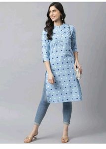 Blue Printed Kurti