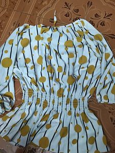 Striped Polka Dot Top