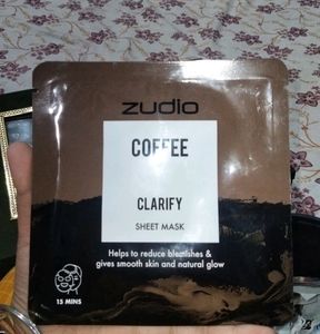 Zudio Coffe Clarify Sheet Mask