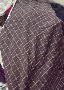 Checkerd Brown Skirt