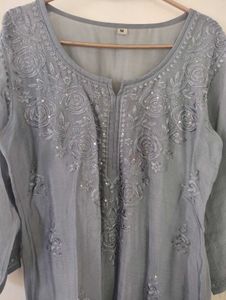 Sequence Chikankari Kurti