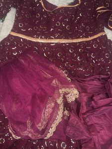 Elegant Maroon Anarkali Kurta Set