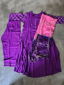 Elegant Purple Kurta Set (SizeXxL)