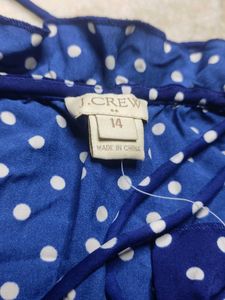 Polka Dot Ruffle Top