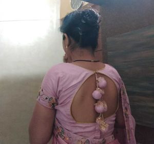 Elegant Embroidered Lavender Saree