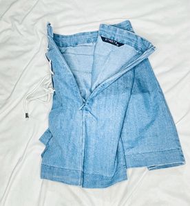 High Waist Denim Skirt