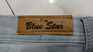 Blue Star Denim Shorts