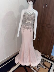 Elegant Pink Ethnic Gown