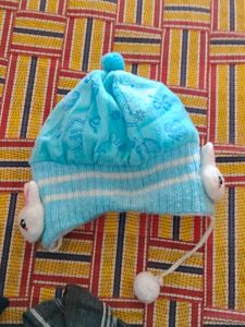 Adorable Blue Kids Winter Hat