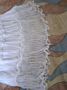 Tiered White Skirt