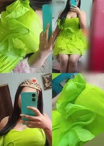 Green Party Dress