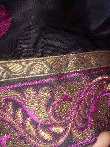 Beautiful Black Saree With Blouse