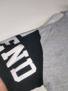 Grey Short Sleeve Hoodie
