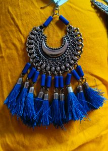 Chand Baliyan #earring With Silk Thread Tussle