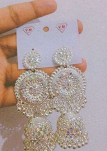 Silver Jhumka Earrings ✨