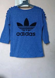 Adidas Blue Trefoil Top