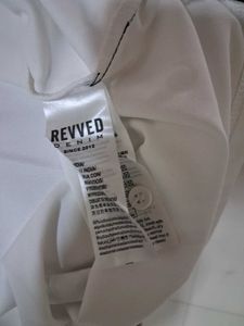 White REVVED DENIM Polo TShirt