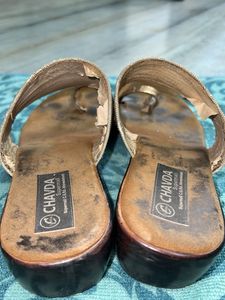 Beautiful Golden Sandals