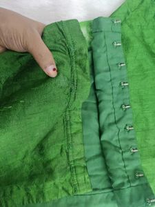 GREEN FULLY STITCHED BLOUSE