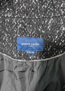 PIERRE CARDIN Textured Black Coat