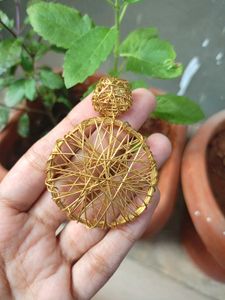 Golden Wire Earrings