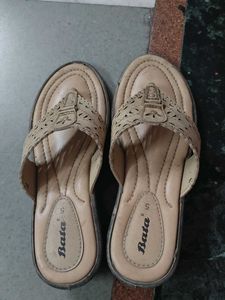 Bata Women's Beige Flip Flops