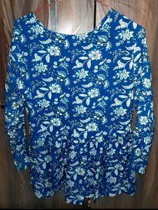 Floral Print Tunic Top