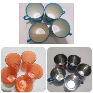 Cup & Glass Combo Plastic