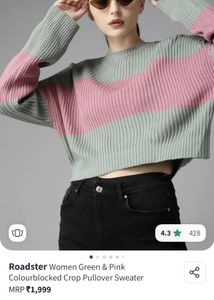 Color Block Knit Sweater