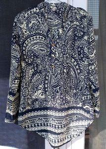Navy Blue Summer Top