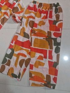 Abstract Print Shirt Dress