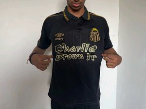 Santos Jersey Black And Gold With Tag