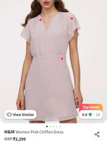 Elegant Pink Mini Dress