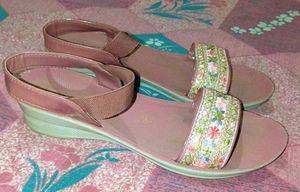 Cute Pink Floral Sandals
