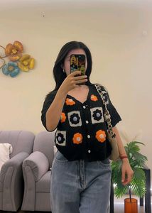 Floral Crochet Top
