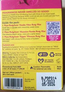 Plum BodyLovin&#39; Body Mist Sampler