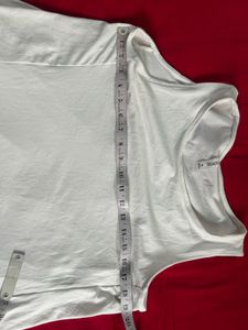 White Ruffle Tank Top