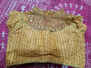 high neck work Paded blouse