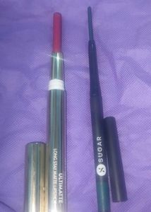 myglamm ultimate matt lipstick and sugar ho green