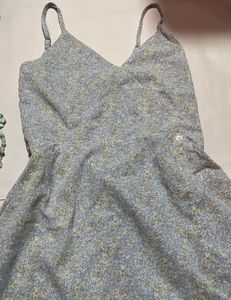 Spaghetti Strap Blue Dress