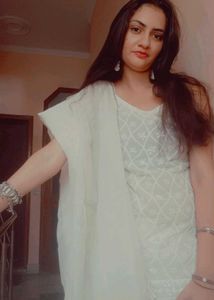 Elegant White Embroidered Kurta Set with dupatta