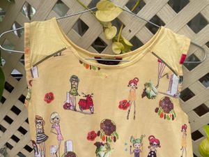 Cute Yellow Girly Top, Bring Sunshine To Your Day