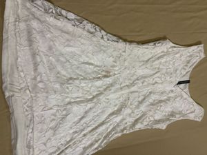 Pretty White Lace Skater Dress 👗