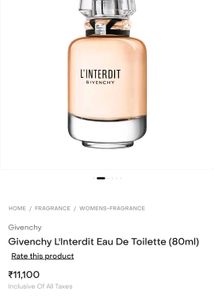 Givenchy L&#39;interdit EDT 80ml 🎀