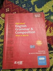 Wren And Martin Grammar Book For Class 8 To 12