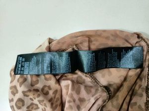 Leopard Print Mesh Bodysuit Free Size M,L