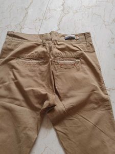 Khaki Straight Fit Pants