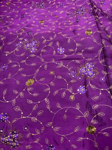 Purple &amp; Gold Fabric