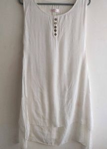 White Sleeveless Tunic