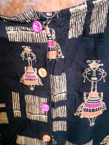 Tribal Print Sleeveless Crop Top